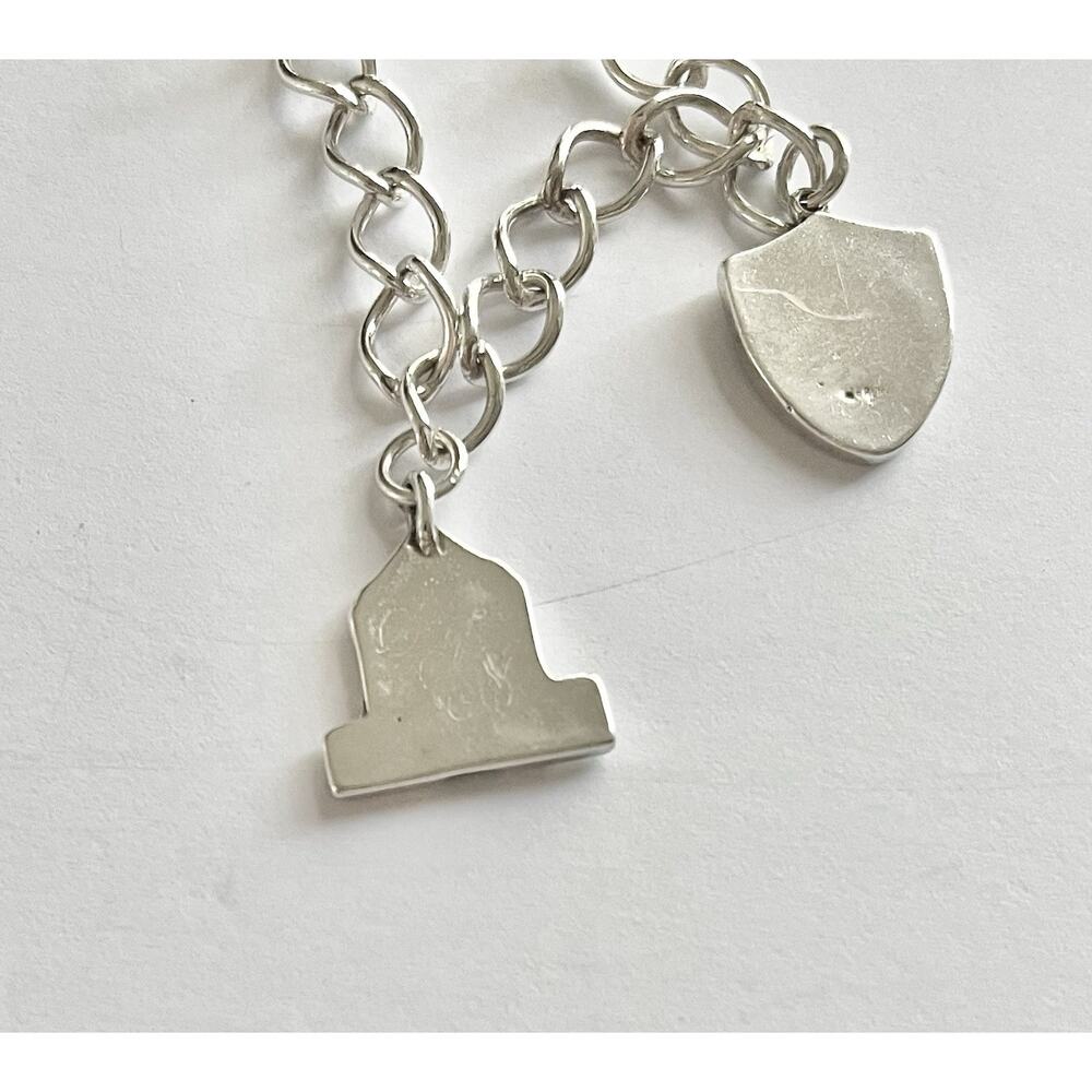 1960s 925 Sterling St. Thomas Aquinas Catholic School Dallas TX 4-Charm Bracelet - Picture 9 of 12